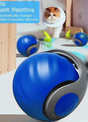 Smart Interactive Speedy Tail 2.0 Cat Toy Automatic Moving Balls for Cats and Dogs Touch Motion Rolling Toy Ball for Pet
