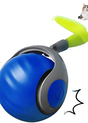 Smart Interactive Speedy Tail 2.0 Cat Toy Automatic Moving Balls for Cats and Dogs Touch Motion Rolling Toy Ball for Pet