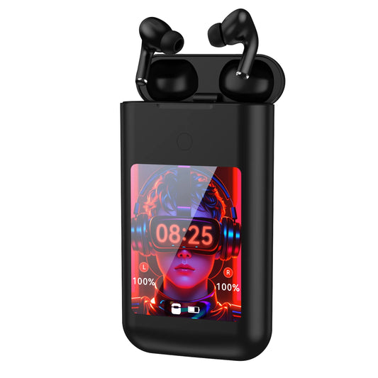 Bluetooth Earbuds Wireless Powerbank Portable Mobile Charging Touch Screen MP4 Gaming Long Battery Earphones Gift for Men Women