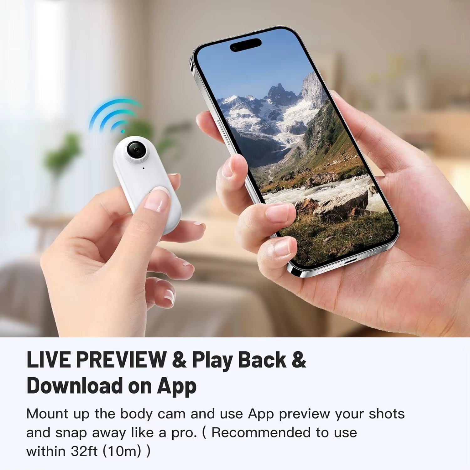 Pocket-Sized WiFi Action Camera
