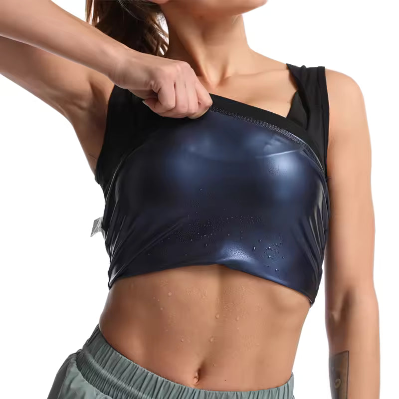ACE Sauna Vest close-up fabric detail - sweat-activating material