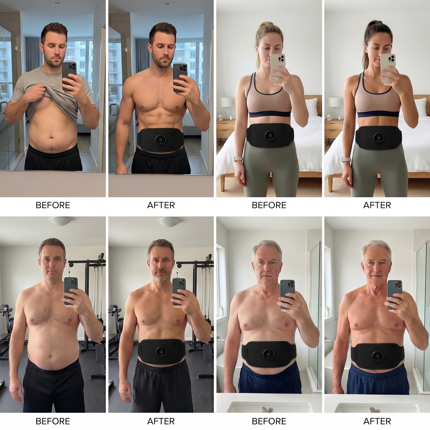 ACE PowerCore EMS body toning infographic - how it works
